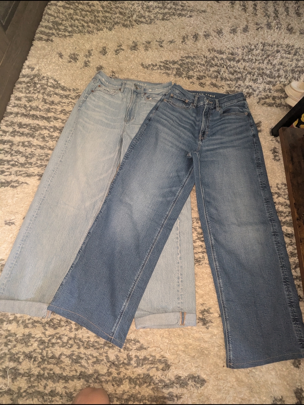 American Eagle Outfitters Wide-Leg Jeans Duo - Light Blue & Medium Blue